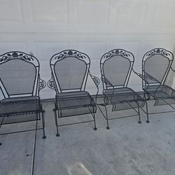 $200  IRON 4 ROCKING CHAIRS
