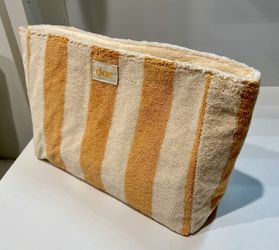 limited-edition striped cabana Cosmetic Bag And CAROLINA TRELLIS Planner Pouch