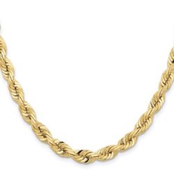 14K 7mm Diamond cut Rope Solid TAKING ORDERS!