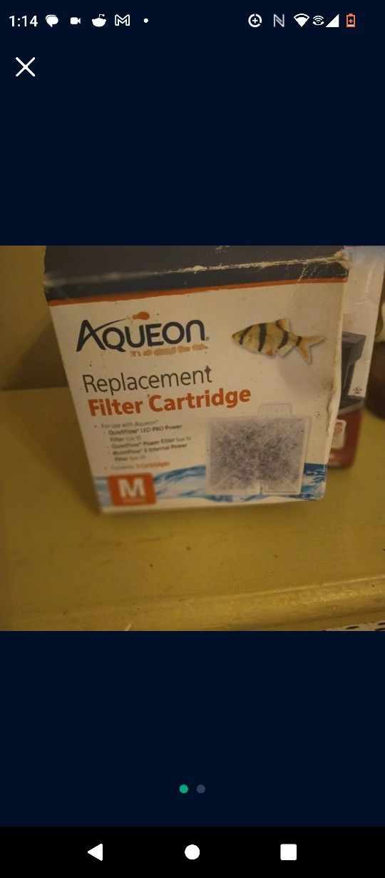 Both Aquarium Filters And Cartridge