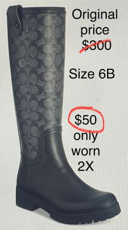 Signature COACH Rain Boots 