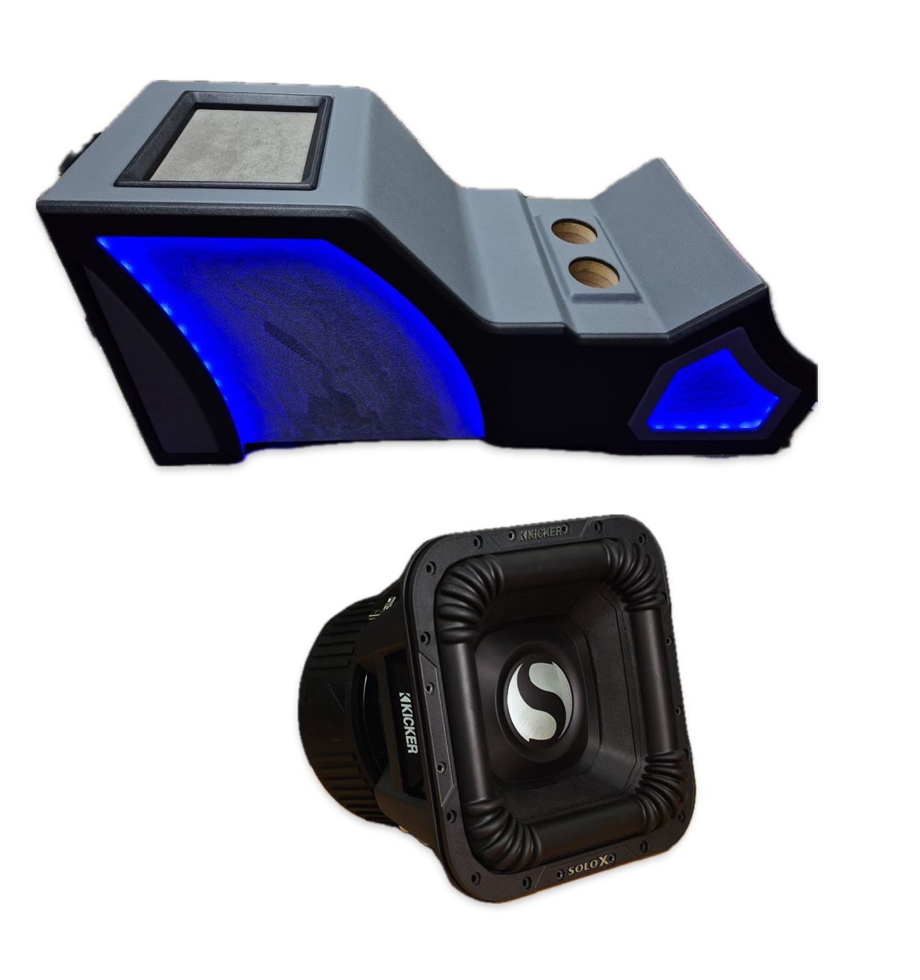 Brand New Custom Ported Center Console And Kicker Solo X 10” Subwoofer For Chevy GMC Trucks