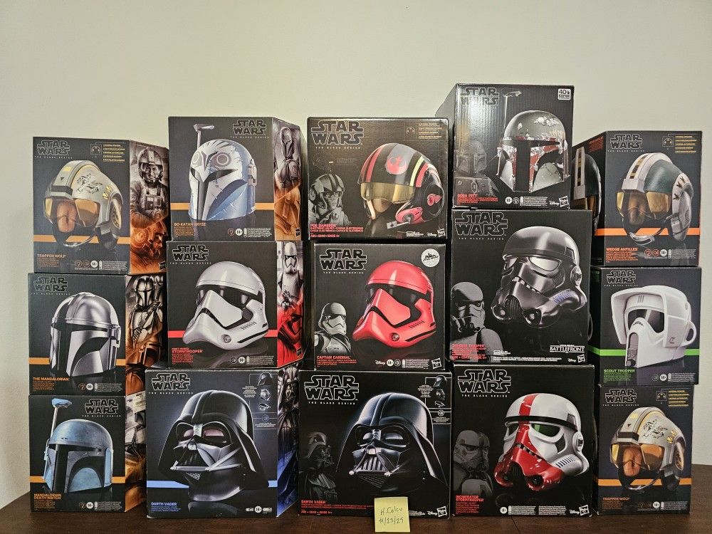 Star Wars Helmets Lot $ 1800