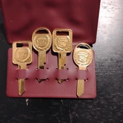 24k Plated Cadillac Keys 