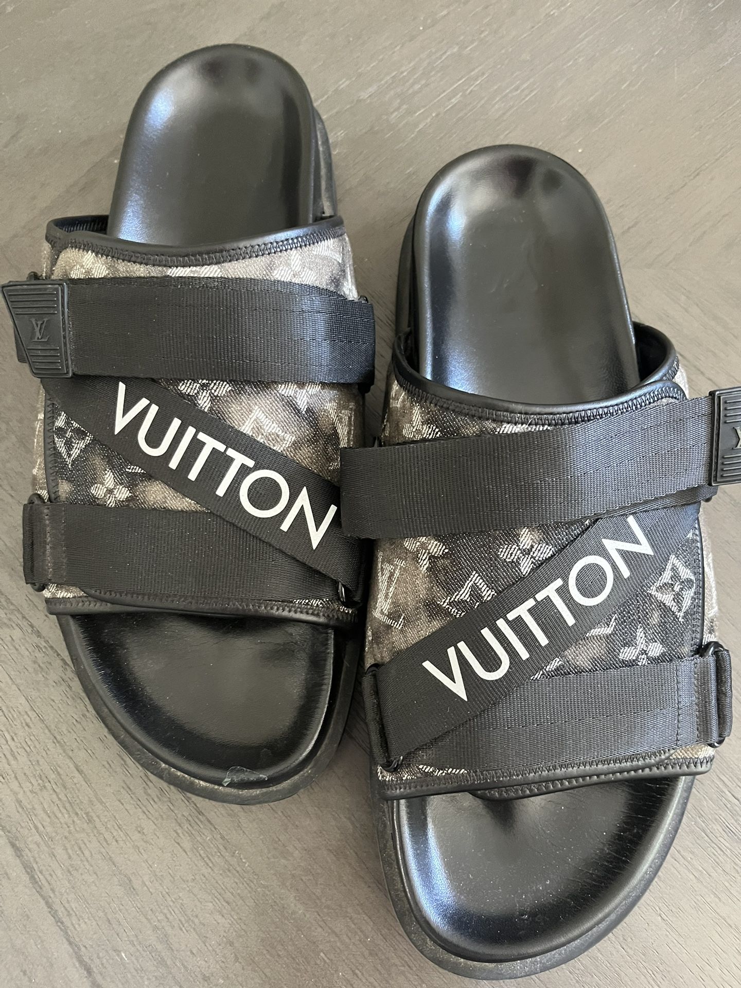 Louis Vuitton, Honolulu Mule Slides, Luxury Designer, Men’s 12