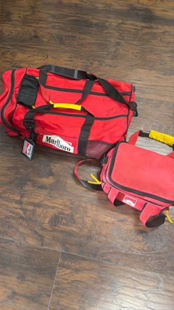Marlboro gym bag and cooler