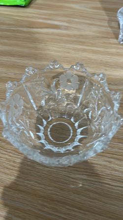 Clear Crystal Glass Decorative Bowl