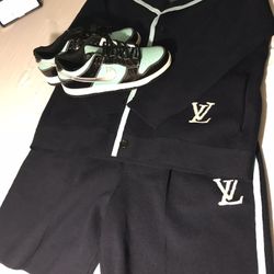 Louis Vuitton Short Set Sz L Dunks Sz 9.5