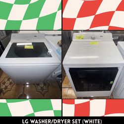 LG Washer & Gas Dryer Set (White)