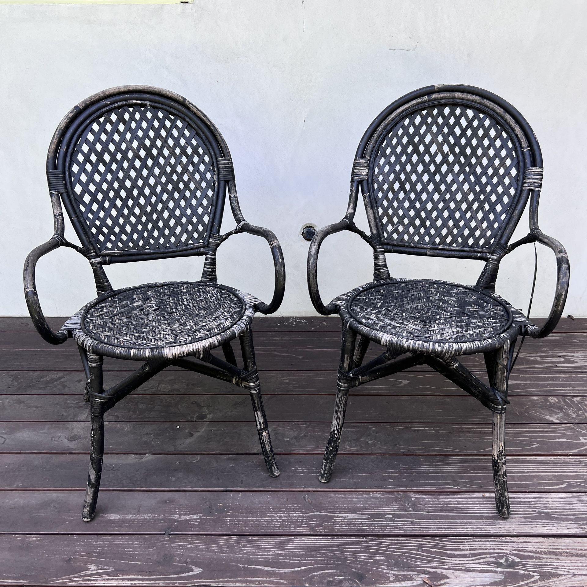 IKEA Almsta Rattan Bistro Chairs - DIY Boho
