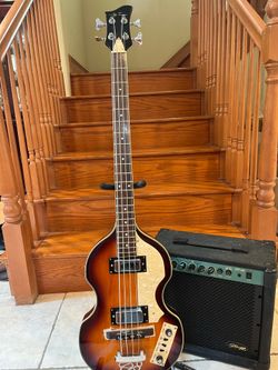 Jay Turser Violin Bass (Mint) w/ Stagg 20 Watt Bass Amp