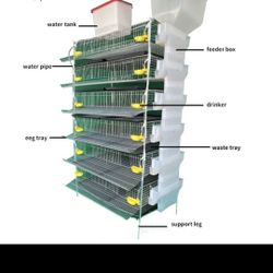 Quail Cage 360 Pcs Quails, 6 Tier .360 Usd