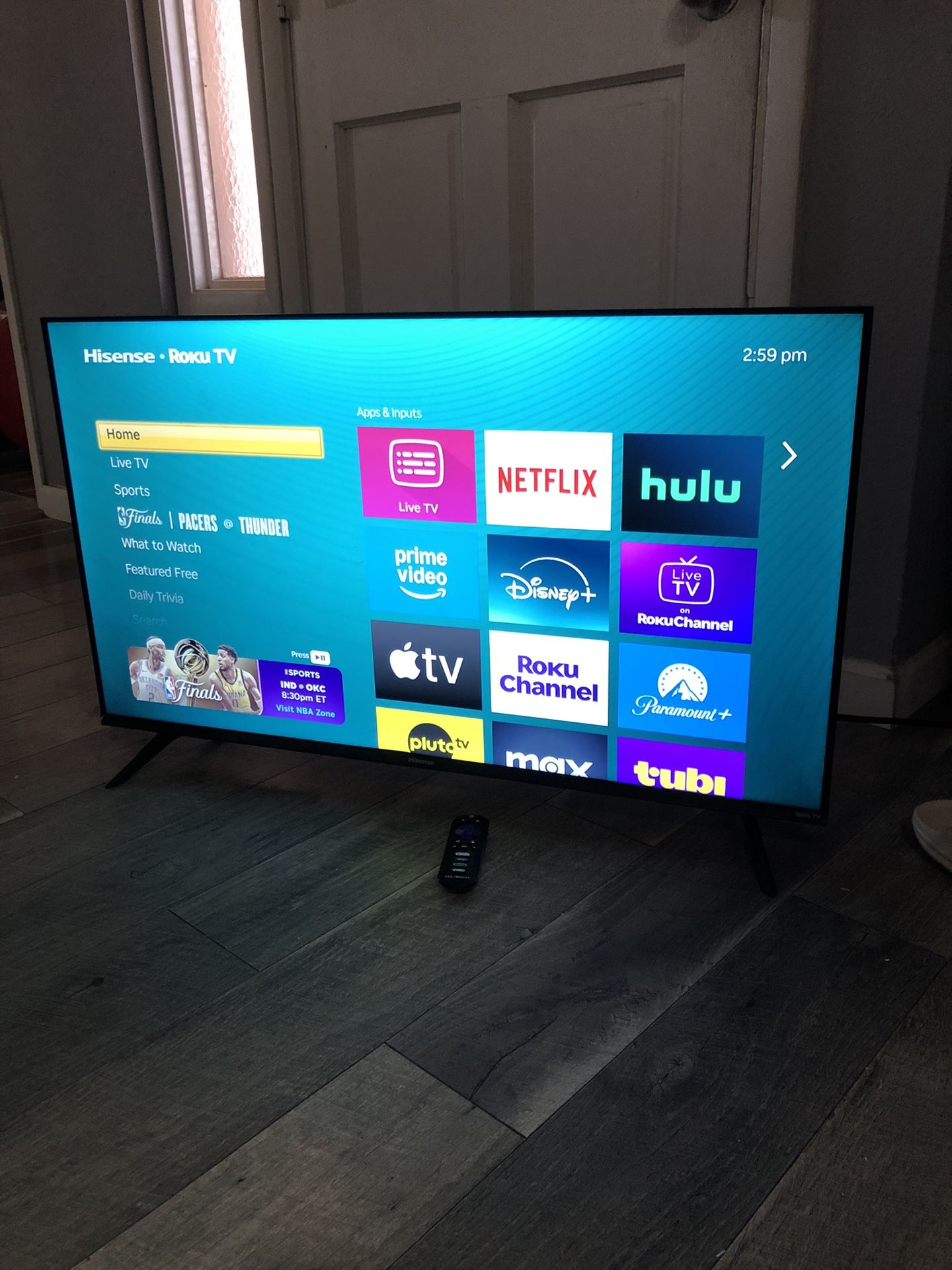Hisense 40-Inch Class H4 Series FHD Roku Smart TV Full HD LCD Screen, LED TV, DTS TruSurround Sound, Motion Rate 120, Gaming Mode