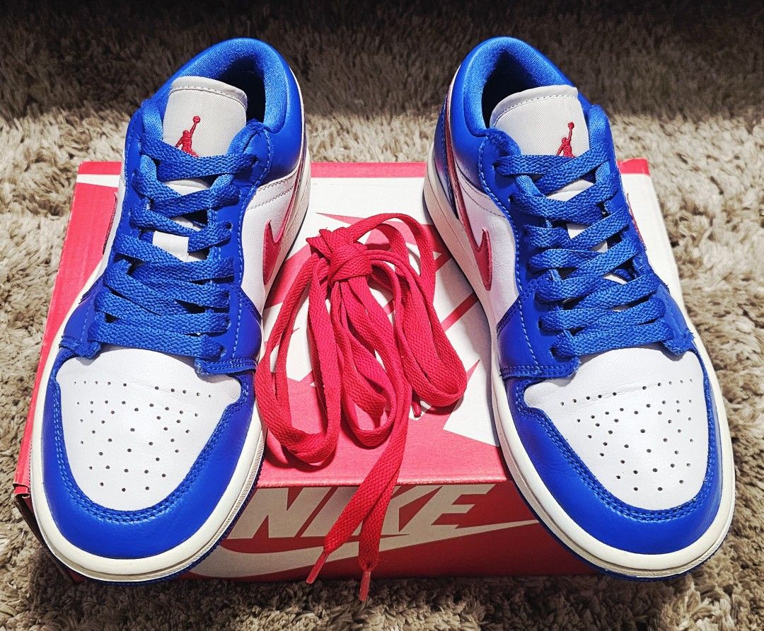 Air Jordan 1 Low SE “Dodgers” Blue Red White Size/ 6w