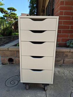 Ikea Alex 5 Drawer Dresser Nightstand Storage Unit