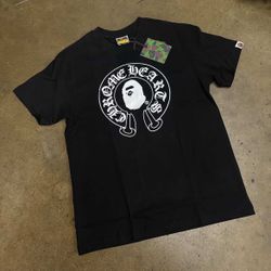 crome hearts black bape 