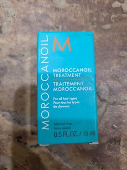 Brand New Never Opened Moroccan Oil 0.5 oz Glass Bottle