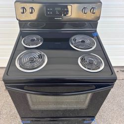 Frigidaire Brand New Black Coil Top Electric Stove/Oven Range