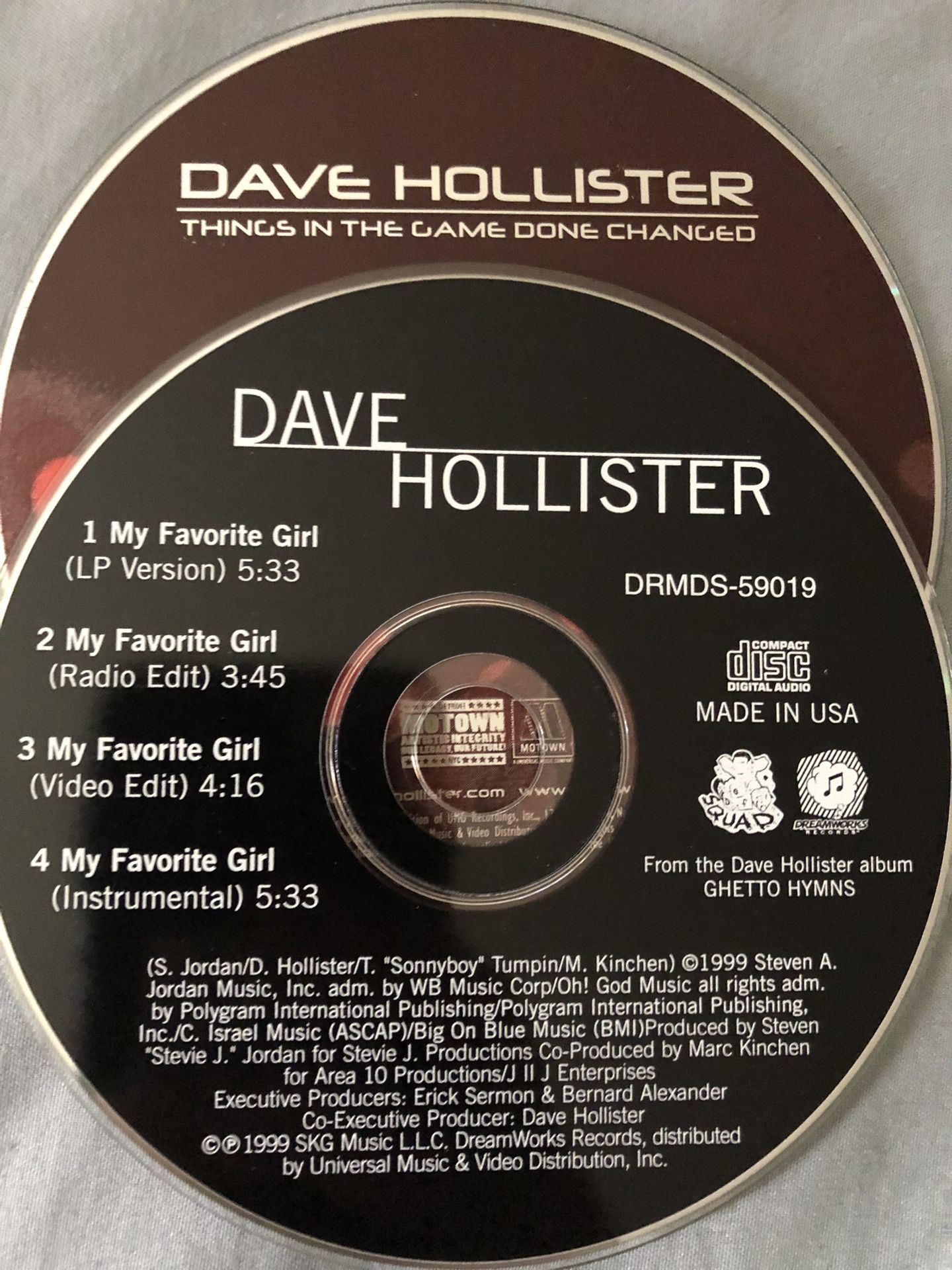 Dave Hollister Cd