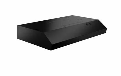 Arno 30 in. 240 CFM Convertible Under Cabinet Range Hood in Black with Lighting and Charcoal Filter