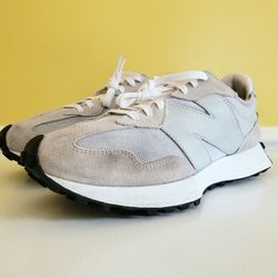 NEW BALANCE 327 Men's Athleisure Sneakers (10.5D) Rain Cloud/Metallic Silver