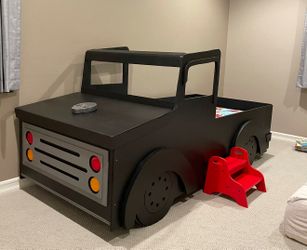 Kids Vintage Pickup Truck Full Sized Bed Frame
