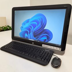 HP 21” Touchscreen PC FHD AIO Desktop / Windows 11 / HDD 1TB / RAM 8GB / WiFi / CD-DVD / USB / Camera / Keyboard & mice