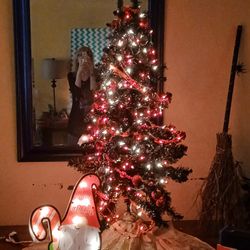 ​Premium Pre-Lit Black Christmas Tree - Stunning & Dramatic (Like New)