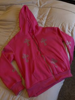 Pink Diamond Cross Hoodie