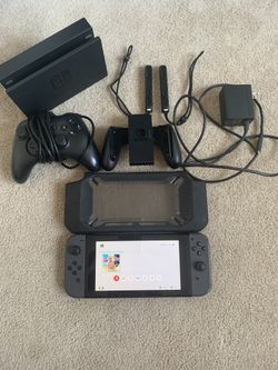 Nintendo Switch System With All Accessories And Extra Controller 