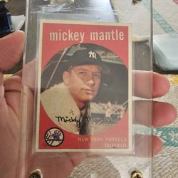 Mickey Mantle '59 Topps Baseball Card 