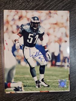 Signed 8x10 Photo Philadelphia Eagles Mike Mamula, William Thomas, Charles Johnson NFL Auto Picture