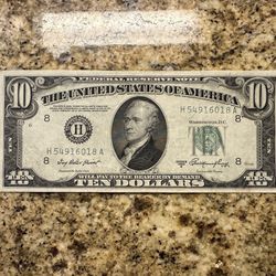 $10 Dollar Bill Bank Note 1950A Trades Considered