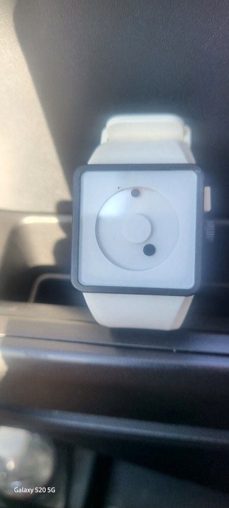 Nixon The Newton Flotation Watch Men White 30M Square Dial Blue