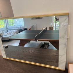 Gold And White Mirror