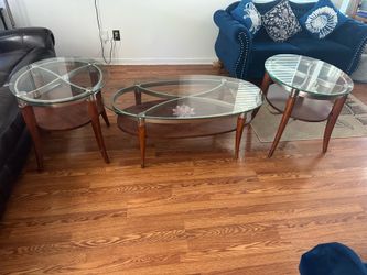 Living room set of 3 tables heavy