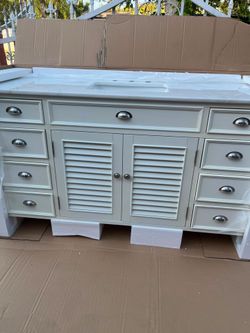 Modetti Palm Beach 60-inch Single Bathroom Vanity Set MOD884WH-60S