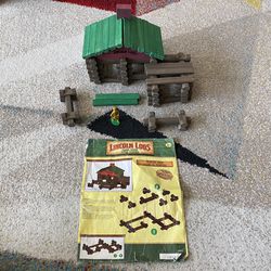 LINCOLN LOGS Classic Edition Frontier Cabin 00871 Complete Set