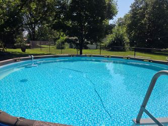 18ft x 4ft Round Above Ground Swimming Pool