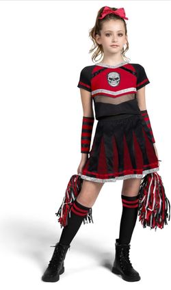 New! Girls Cheerleader Halloween Costume