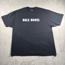 Vintage Y2K Simple Plan Role Model 9 Men’s Size 2XL Faded Black Rare #10A