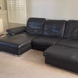 Leather sofa