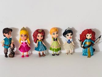 Disney Princess Mini Toddler Figures Set of 6