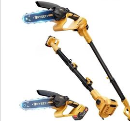 (NEW) CORDLESS CHAINSAW WITH EXTENSION POLE