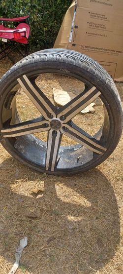 Set of 4 Versante  Wheels with Tires – Two-Tone 5-Spoke – $375