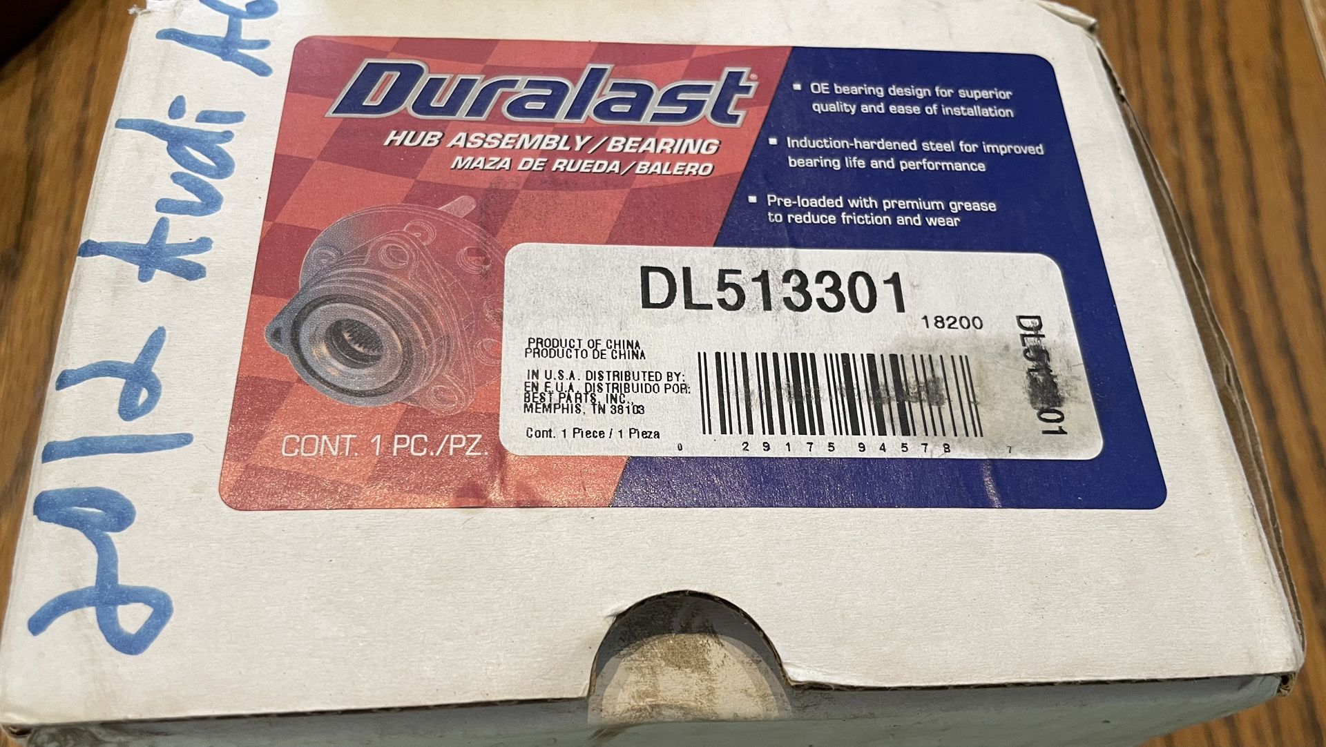 Duralast hub Assembly/ Bearing 