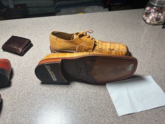 Exotic Leather Dress Shoes Lace-Up
