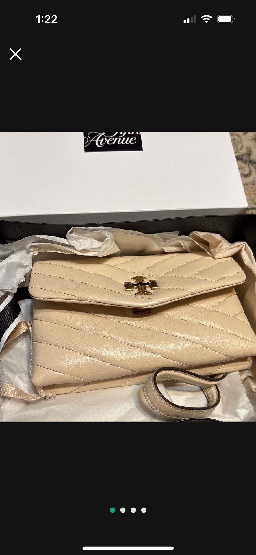 New Authentic Tory Burch Kira Chevron Crossbody