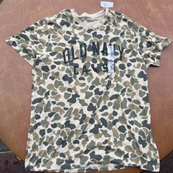 NWT Men's Old Navy Camo Logo Graphic T-Shirt Camouflage Short Sleeve Size XL #208