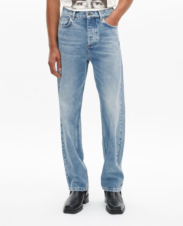 The Kooples NWT $345 Blue Wash Jeans Size 31 X31 Relaxed Button Fly Denim NWT